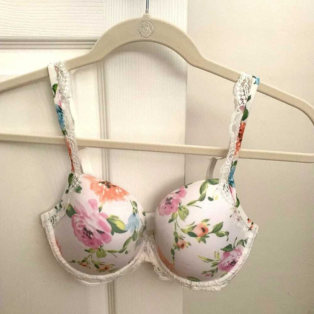 NWT Marie Jo Axelle Padded Underwire Round Bra 30E 30DD UK US Floral‎ Lace